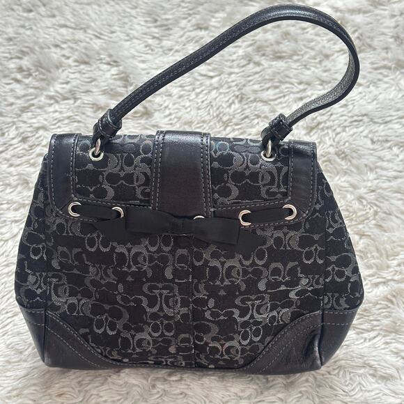 Coach Limited Edition Madison Evening Black Metallic Lurex Vintage Mini Bag - Picture 9 of 14